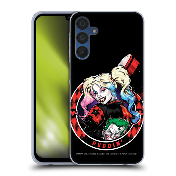 Batman DC Comics Harley Quinn Graphics Puddin Soft Gel Case for Samsung Galaxy A15
