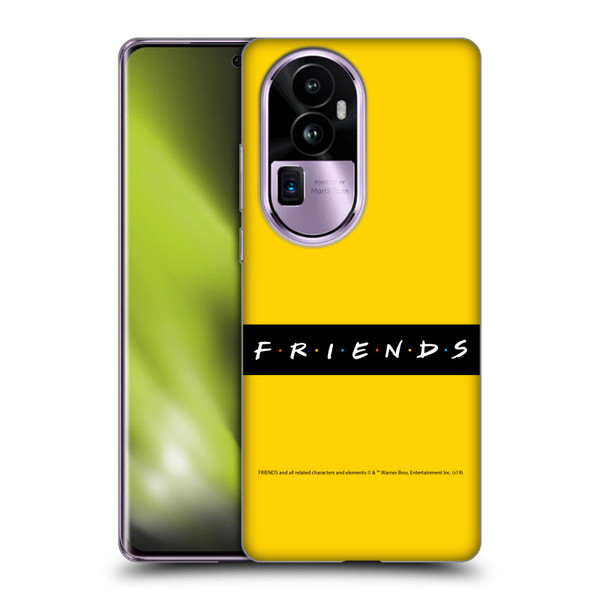 Friends TV Show Logos Pattern Soft Gel Case for OPPO Reno10 Pro+
