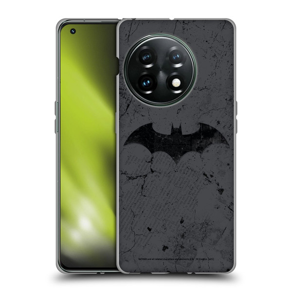Batman DC Comics Hush Logo Distressed Soft Gel Case for OnePlus 11 5G
