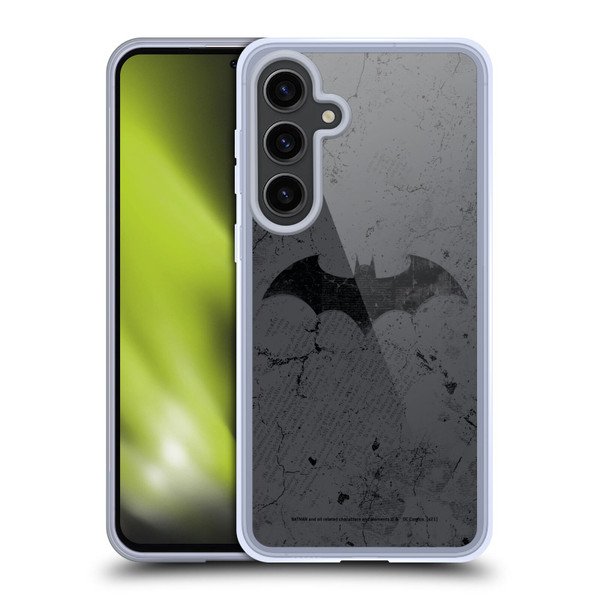 Batman DC Comics Hush Logo Distressed Soft Gel Case for Samsung Galaxy S24+ 5G & MagSafe