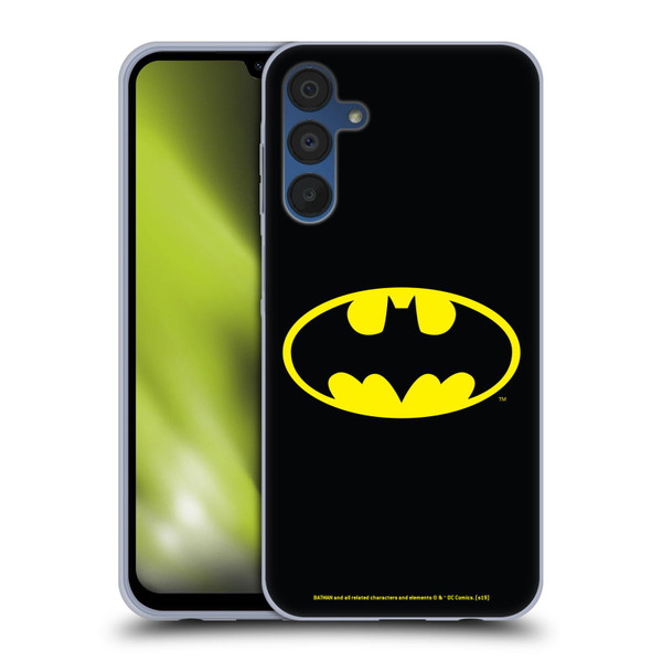 Batman DC Comics Logos Classic Soft Gel Case for Samsung Galaxy A15 Batman DC Comics Logos Classic Soft Gel Case for Samsung Galaxy A15