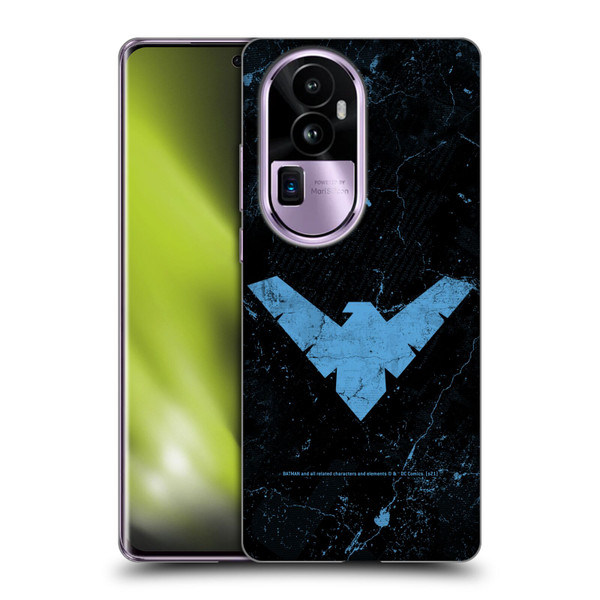 Batman DC Comics Nightwing Logo Grunge Soft Gel Case for OPPO Reno10 Pro+