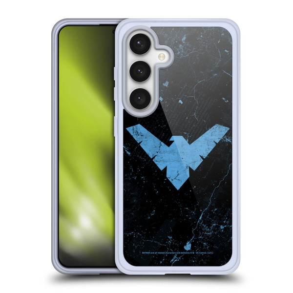 Batman DC Comics Nightwing Logo Grunge Soft Gel Case for Samsung Galaxy S24 5G