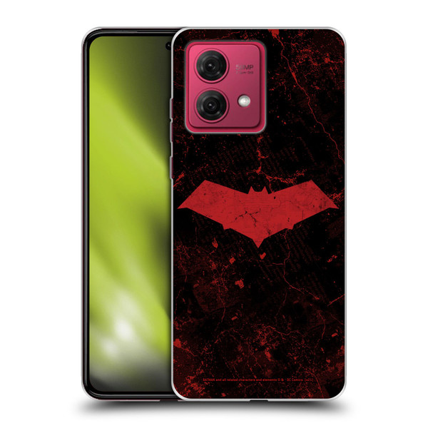 Batman DC Comics Red Hood Logo Grunge Soft Gel Case for Motorola Moto G84 5G