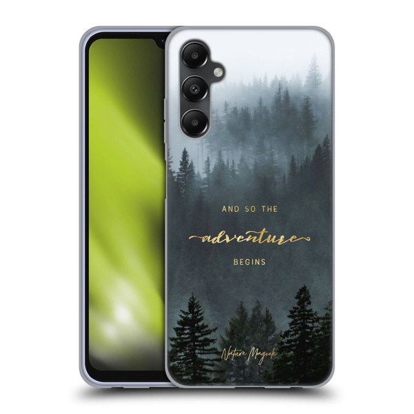 Nature Magick So The Adventure Begins Quote Trees Soft Gel Case for Samsung Galaxy A05s