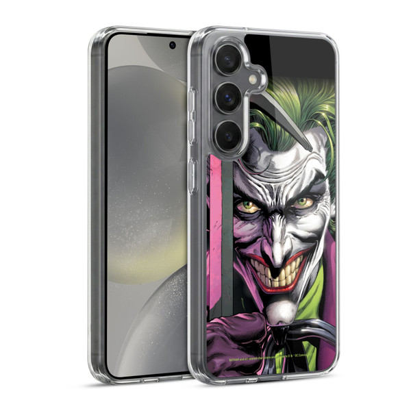 Batman DC Comics Three Jokers The Clown Soft Gel Case for Samsung Galaxy S24 5G & MagSafe