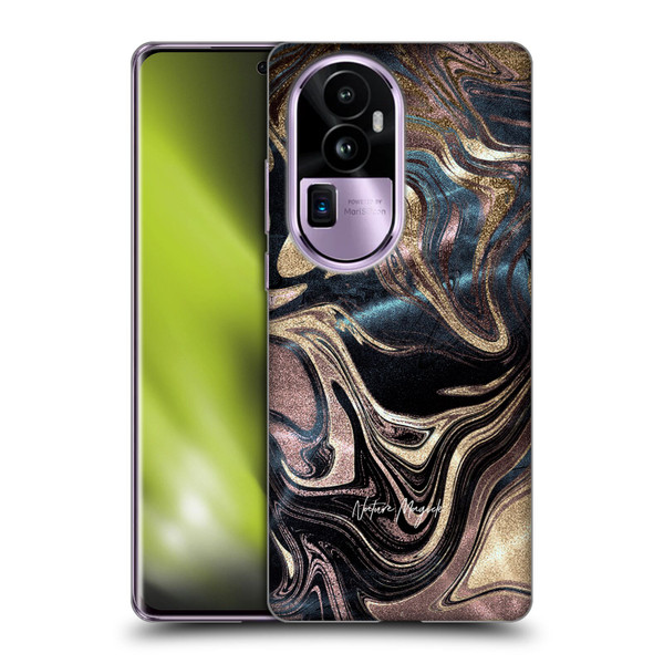 Nature Magick Luxe Gold Marble Metallic Copper Soft Gel Case for OPPO Reno10 Pro+
