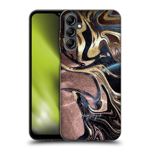 Nature Magick Luxe Gold Marble Metallic Gold Soft Gel Case for Samsung Galaxy M14 5G