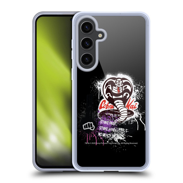 Cobra Kai Composed Art No Mercy Logo Soft Gel Case for Samsung Galaxy S24+ 5G