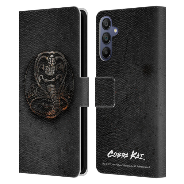 Cobra Kai Graphics Metal Logo Leather Book Wallet Case Cover For Samsung Galaxy A15