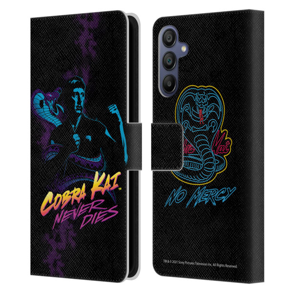 Cobra Kai Key Art Johnny Lawrence Never Dies Leather Book Wallet Case Cover For Samsung Galaxy A15