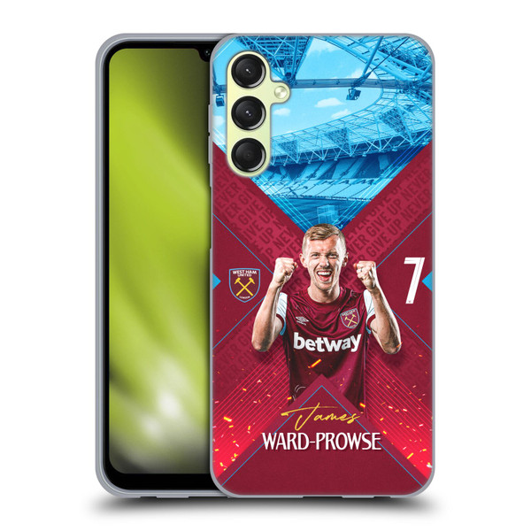 West Ham United FC 2023/24 First Team James Ward-Prowse Soft Gel Case for Samsung Galaxy A24 4G / M34 5G