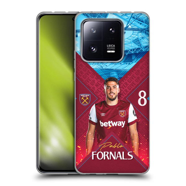 West Ham United FC 2023/24 First Team Pablo Fornals Soft Gel Case for Xiaomi 13 Pro 5G