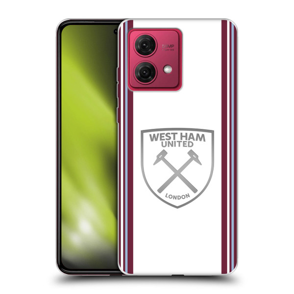 West Ham United FC 2023/24 Crest Kit Away Soft Gel Case for Motorola Moto G84 5G