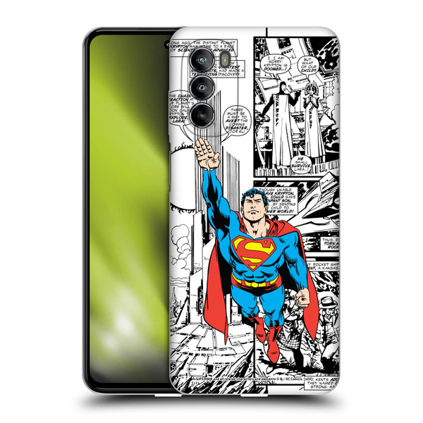 Superman DC Comics Comicbook Art Flight Soft Gel Case for Motorola Moto G82 5G