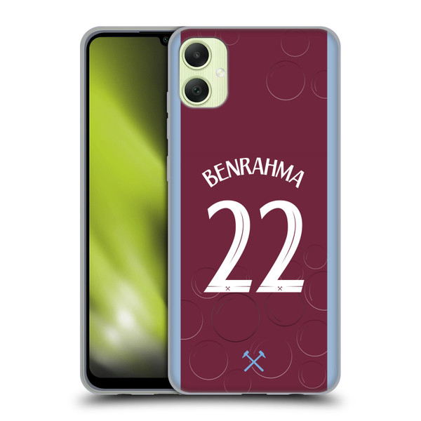 West Ham United FC 2023/24 Players Home Kit Saïd Benrahma Soft Gel Case for Samsung Galaxy A05