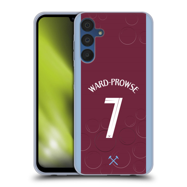 West Ham United FC 2023/24 Players Home Kit James Ward-Prowse Soft Gel Case for Samsung Galaxy A15