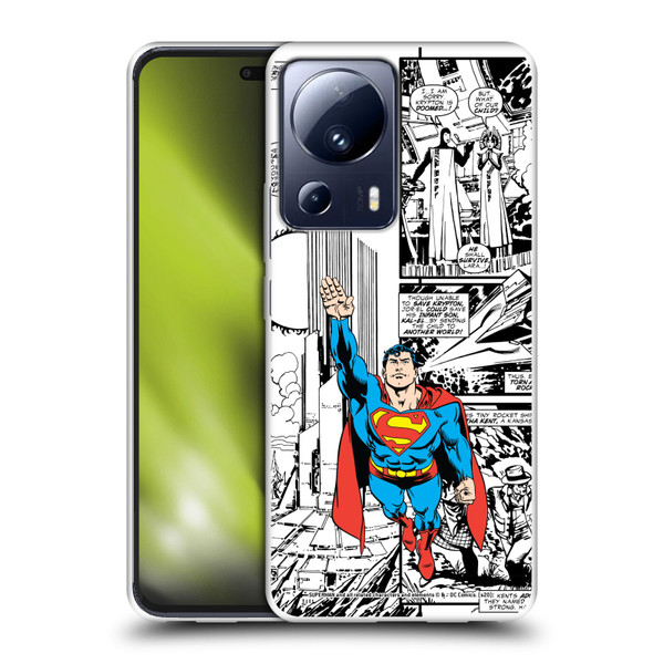 Superman DC Comics Comicbook Art Flight Soft Gel Case for Xiaomi 13 Lite 5G