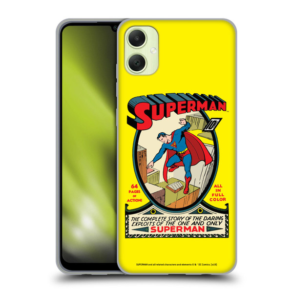Superman DC Comics Famous Comic Book Covers Number 1 Soft Gel Case for Samsung Galaxy A05