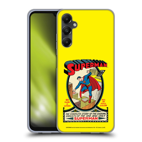 Superman DC Comics Famous Comic Book Covers Number 1 Soft Gel Case for Samsung Galaxy A05s