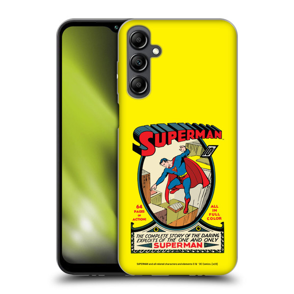 Superman DC Comics Famous Comic Book Covers Number 1 Soft Gel Case for Samsung Galaxy M14 5G