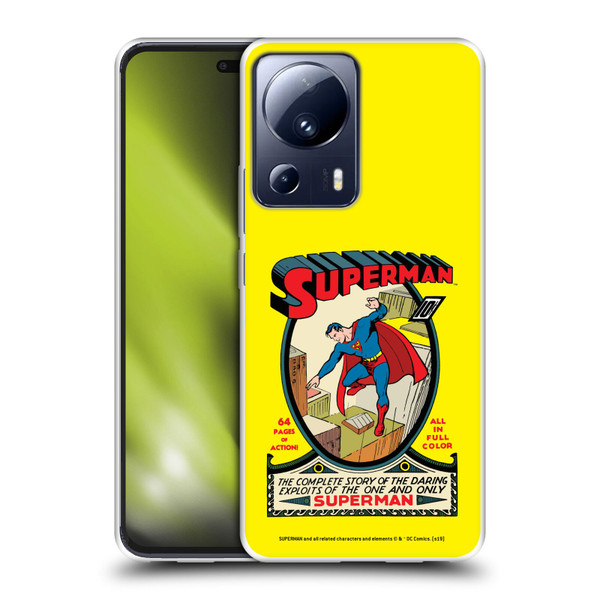 Superman DC Comics Famous Comic Book Covers Number 1 Soft Gel Case for Xiaomi 13 Lite 5G