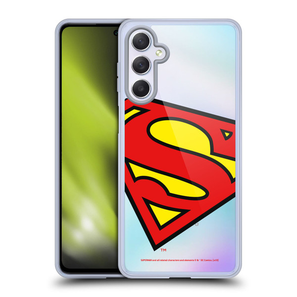 Superman DC Comics Logos Oversized Soft Gel Case for Samsung Galaxy M54 5G