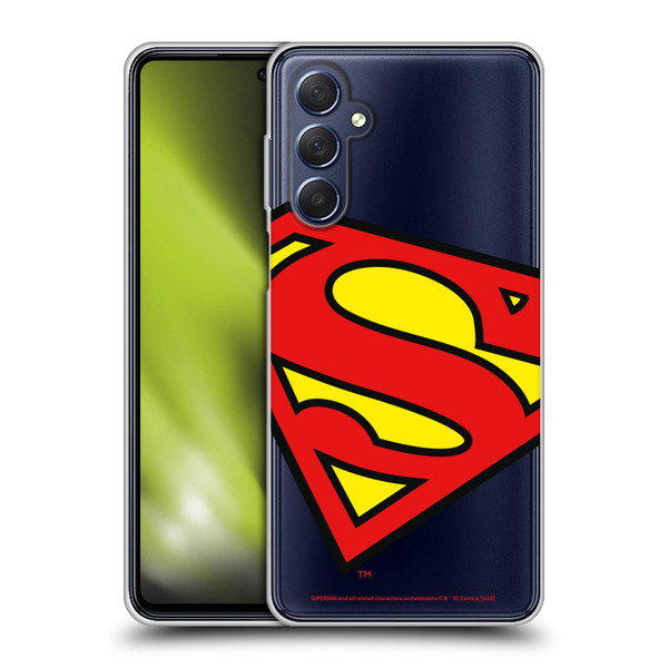 Superman DC Comics Logos Oversized Soft Gel Case for Samsung Galaxy M54 5G
