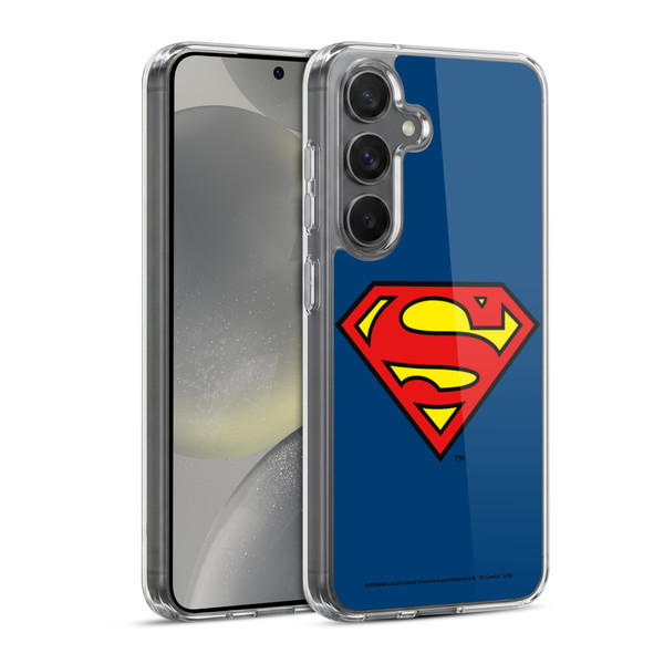 Superman DC Comics Logos Classic Soft Gel Case for Samsung Galaxy S24 5G & MagSafe