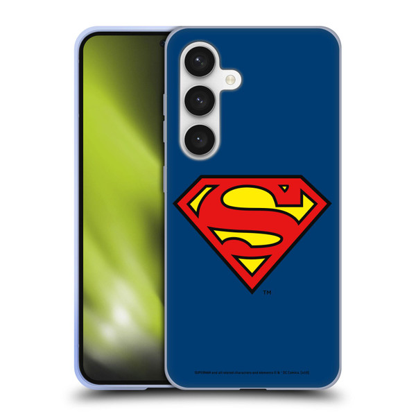 Superman DC Comics Logos Classic Soft Gel Case for Samsung Galaxy S24 5G