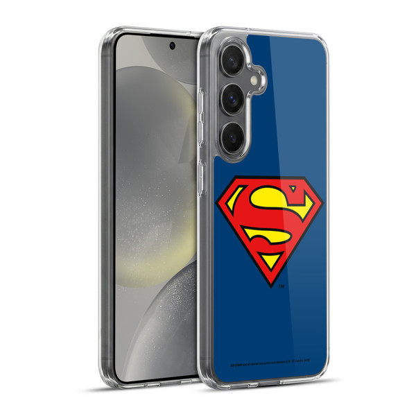 Superman DC Comics Logos Classic Soft Gel Case for Samsung Galaxy S24+ 5G & MagSafe