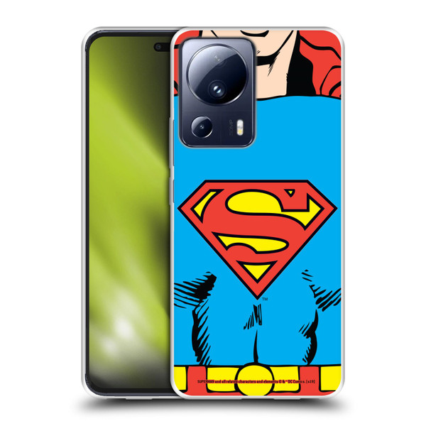 Superman DC Comics Logos Classic Costume Soft Gel Case for Xiaomi 13 Lite 5G