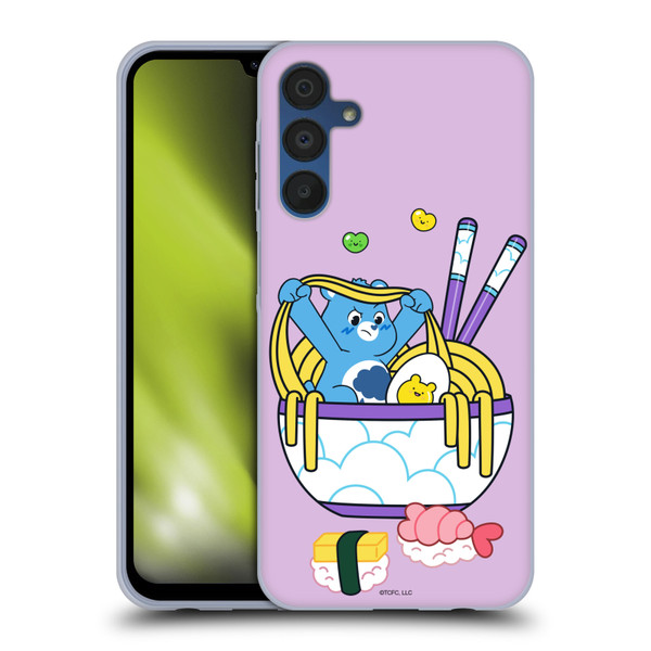 Care Bears Sweet And Savory Grumpy Ramen Sushi Soft Gel Case for Samsung Galaxy A15