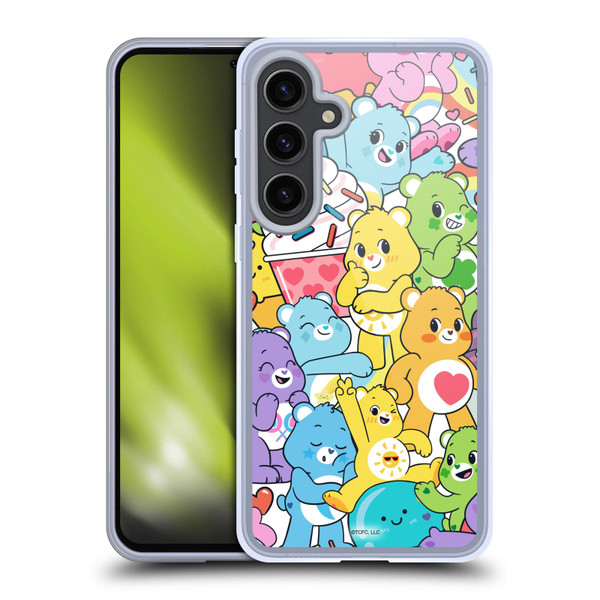 Care Bears Sweet And Savory Character Pattern Soft Gel Case for Samsung Galaxy S24+ 5G