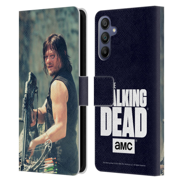 AMC The Walking Dead Daryl Dixon Archer Leather Book Wallet Case Cover For Samsung Galaxy A15