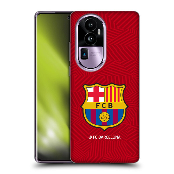 FC Barcelona Crest Red Soft Gel Case for OPPO Reno10 Pro+