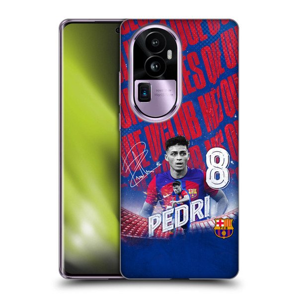 FC Barcelona 2023/24 First Team Pedri Soft Gel Case for OPPO Reno10 Pro+