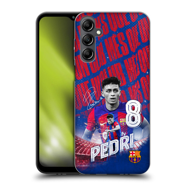 FC Barcelona 2023/24 First Team Pedri Soft Gel Case for Samsung Galaxy M14 5G