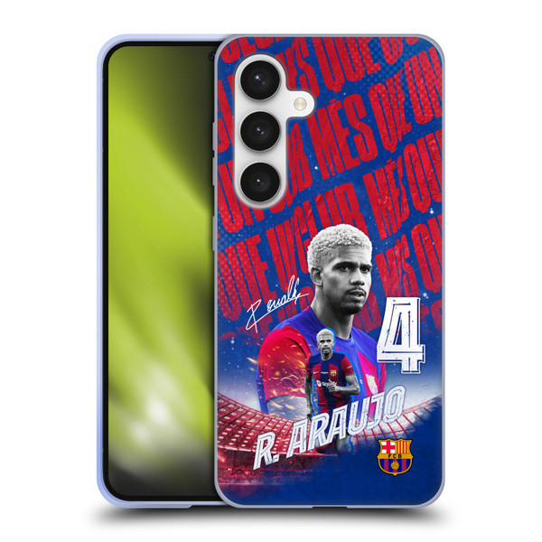 FC Barcelona 2023/24 First Team Ronald Araújo Soft Gel Case for Samsung Galaxy S24 5G