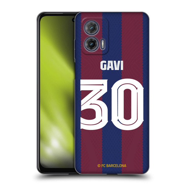 FC Barcelona 2023/24 Players Home Kit Gavi Soft Gel Case for Motorola Moto G73 5G