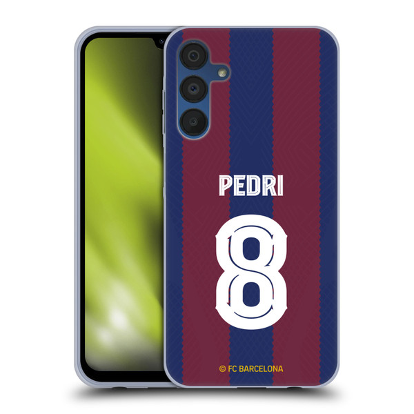 FC Barcelona 2023/24 Players Home Kit Pedri Soft Gel Case for Samsung Galaxy A15