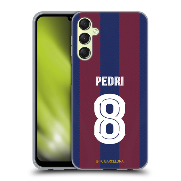 FC Barcelona 2023/24 Players Home Kit Pedri Soft Gel Case for Samsung Galaxy A24 4G / Galaxy M34 5G
