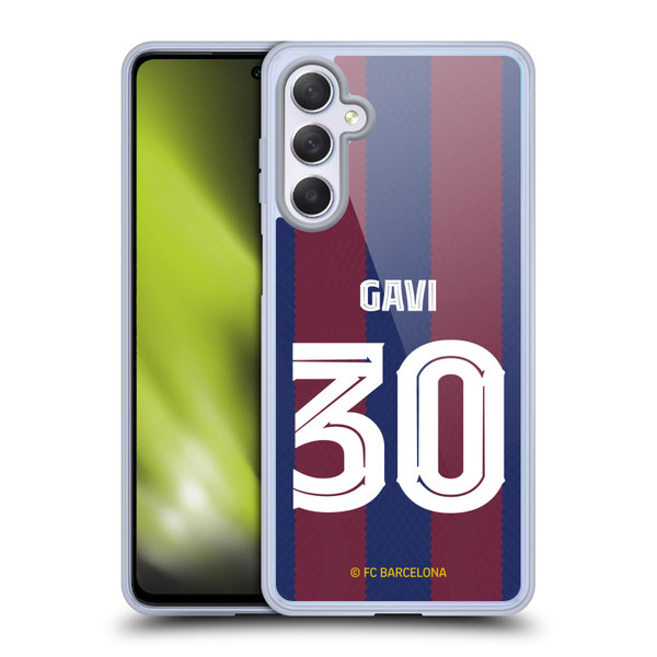 FC Barcelona 2023/24 Players Home Kit Gavi Soft Gel Case for Samsung Galaxy M54 5G