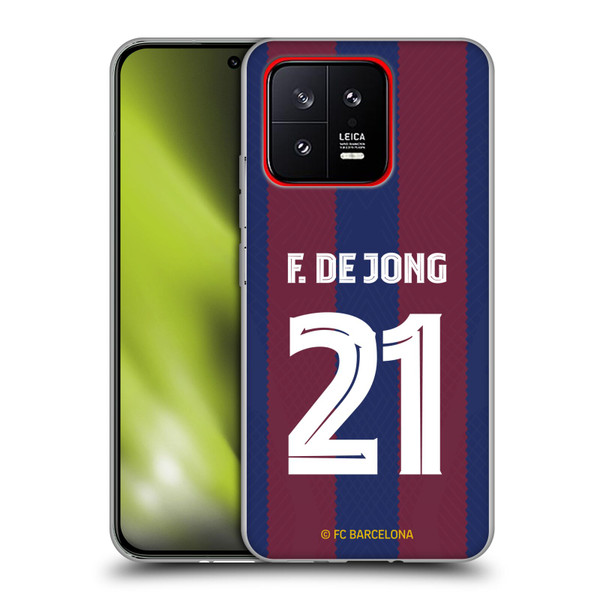 FC Barcelona 2023/24 Players Home Kit Frenkie de Jong Soft Gel Case for Xiaomi 13 5G
