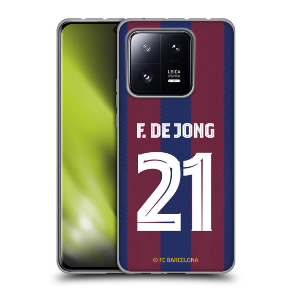 FC Barcelona 2023/24 Players Home Kit Frenkie de Jong Soft Gel Case for Xiaomi 13 Pro 5G