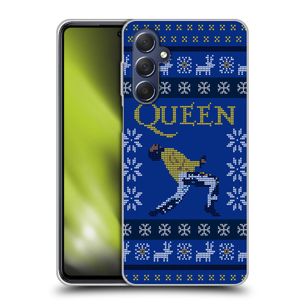 Queen Christmas Freddie Mercury Knitwork Soft Gel Case for Samsung Galaxy M54 5G