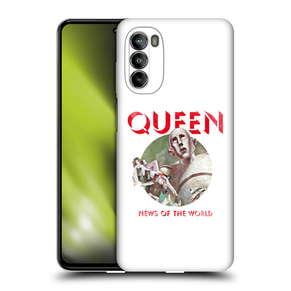 Queen Key Art News Of The World Soft Gel Case for Motorola Moto G82 5G