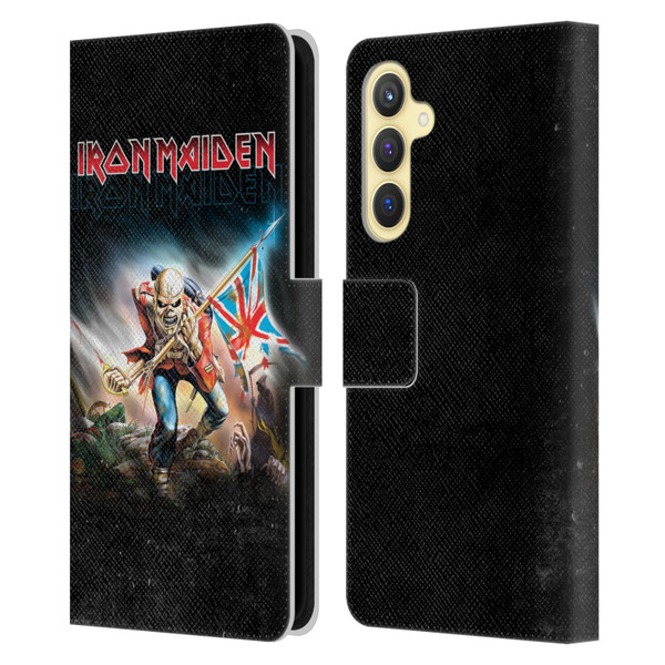 Iron Maiden Art Trooper 2016 Leather Book Wallet Case Cover For Samsung Galaxy S23 FE 5G