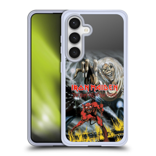 Iron Maiden Graphics The Number Of The Beast Soft Gel Case for Samsung Galaxy S24 5G