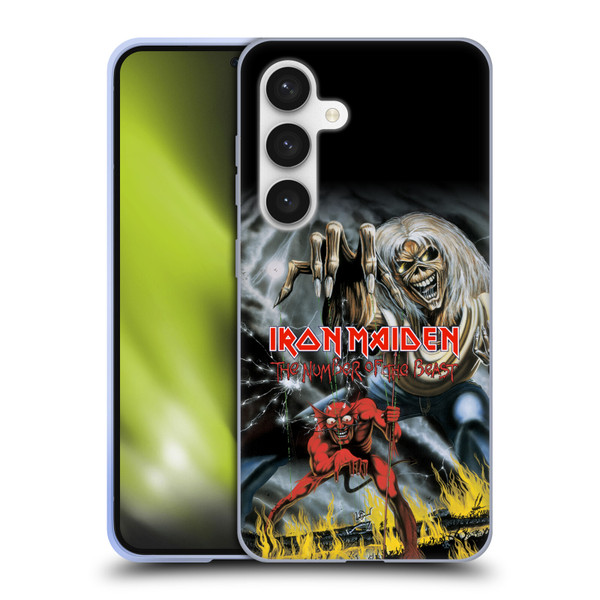 Iron Maiden Graphics The Number Of The Beast Soft Gel Case for Samsung Galaxy S24 5G